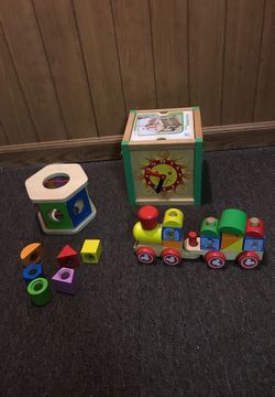 My first activity cube , train , shape
