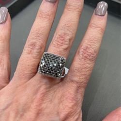 14k Black Diamond Ring
