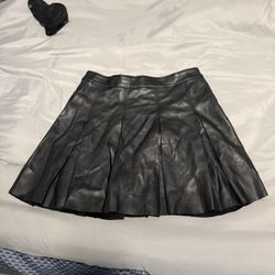 Black Leather Skirt