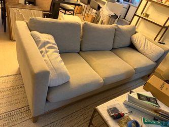 Crate and Barrel Beige Sofa