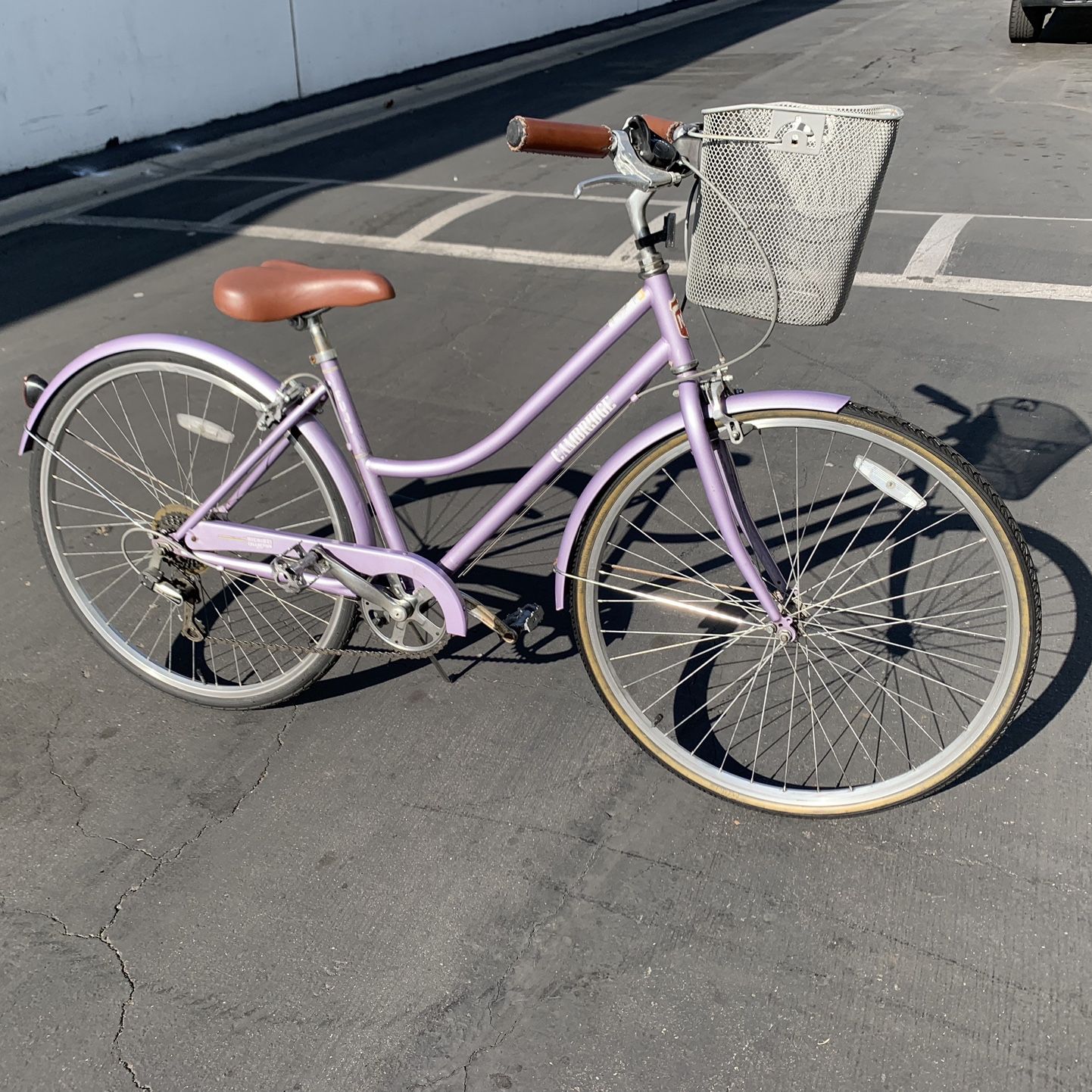 Fuji Cambridge 26 Bicycle Lavender with Basket Good Condition for Sale in Garden Grove CA OfferUp