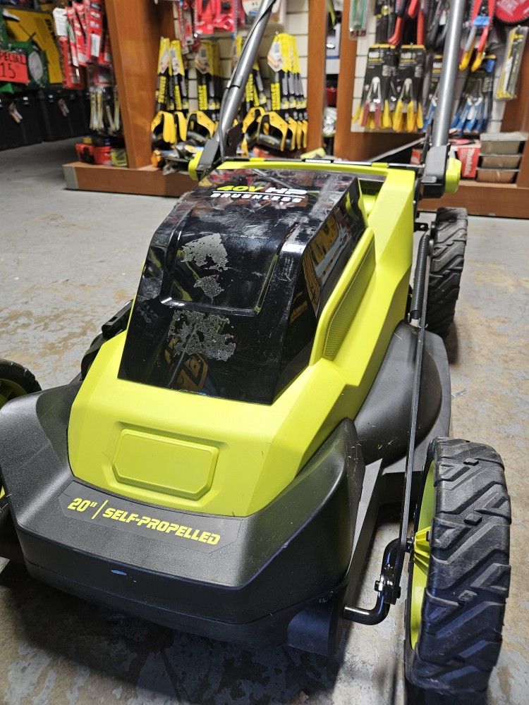 RYOBI 40V HP BRUSHLESS CORDLESS 20IN SELF PROPELLED LANW MOWER NO BAG