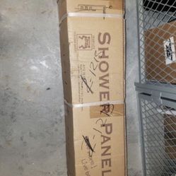 AKDY 35-in Black 2-Spray Shower Panel System - Factory Sealed