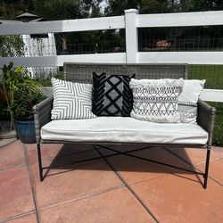 Patio Wicker bench