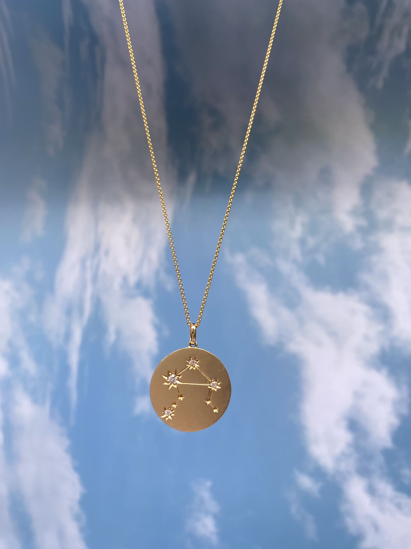 14k Libra Necklace