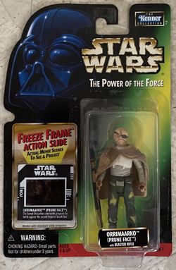 Star Wars Power Of The Force POTF Freeze Frame Orrimaarko Prune Face MOC