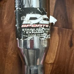 DC Sports EX-1018 Stainless Steel Exhaust Tip – 2.375” Inlet, 4” Outlet, 9” Length