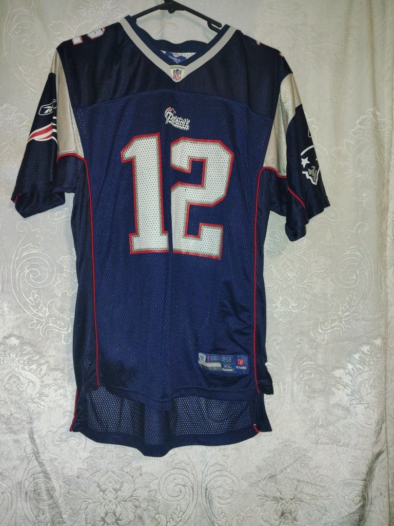 Patriot's Jersey Num 12 Brady Size Xl