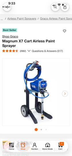 X7 magnum paint sprayer with lots of extra accessories
