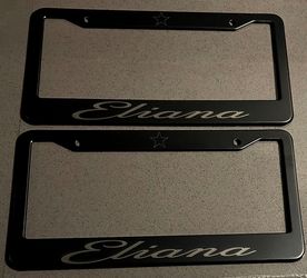 Laser Engraved License Plate Frame