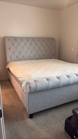 King Size bed frame and box