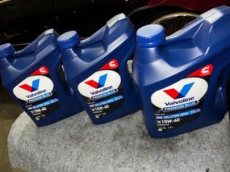 3 gallons of Valvoline Premium Blue One Solution Gen2 SAE 15W-40 is a heavy-duty engine oil formulated for diesel, gasoline, and natural gas engines.