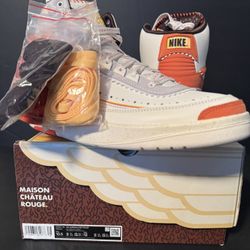 Air Jordan 2 x Maison Chateau  Rouge M10