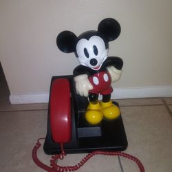Vintage Mickey Mouse AT&T Phone, Working Good.