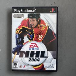 NHL 2004 PS2 (Sony PlayStation 2, 2003)