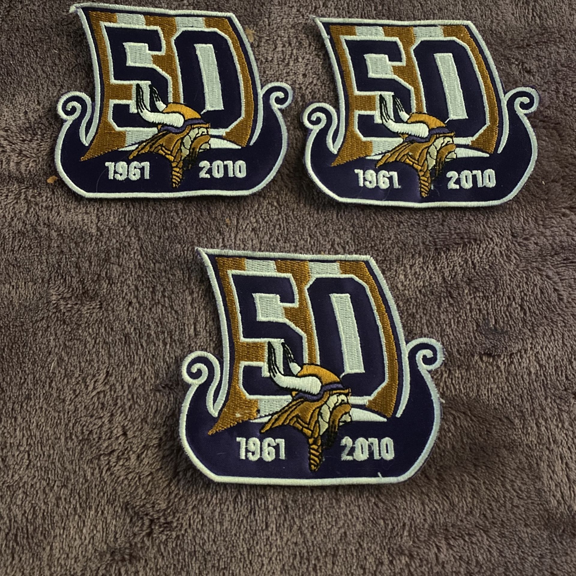 Minnesota Vikings Patches Qty 3