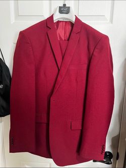👔MENS RED SUIT BRAND NEW NEVER USED 40R