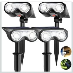 HMdecor 4 Solar Spot Lights Outdoor  $30