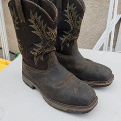 Mens Ariat Work Boots Size 10.5 EE 