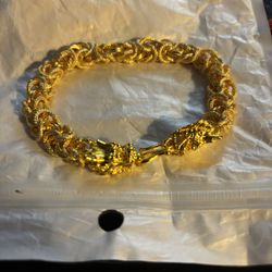 Gold .999% Dragon Bracelet 