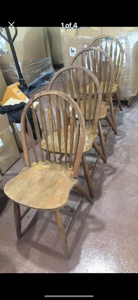 Solid wood restaurant chairs quantities available.