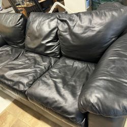 Leather Sofa Couch 