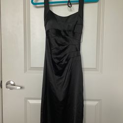 Black short cocktail bodycon halter dress