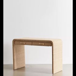 Urban Outfitters Rattan Desk 