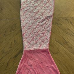 Mermaid Tail Blanket/Costume - Pink with Silver Shimmers