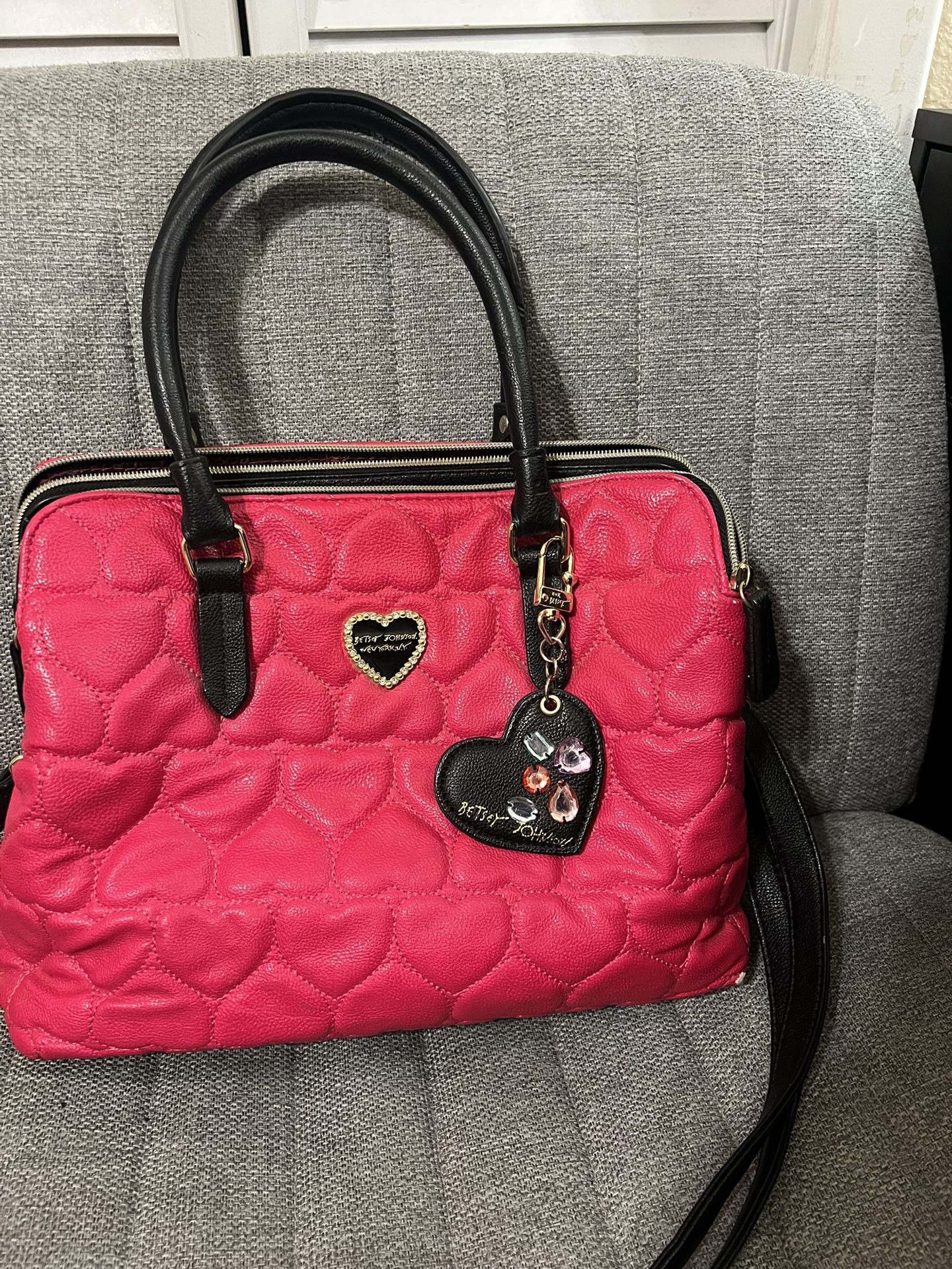 Betsey Johnson Purse Hot Pink