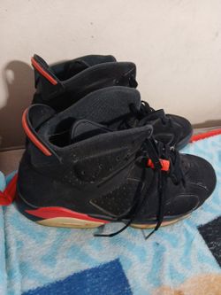 Air Jordan 6 Black Infrared High-Top Sneakers