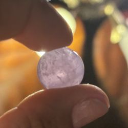 Small Sphere Amethyst/ Clear Quarts Buddha