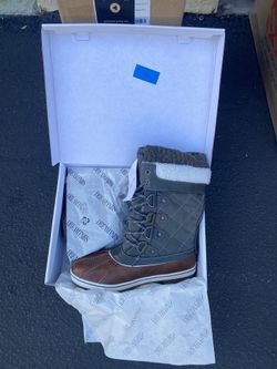 DREAM PAIRS Women's Mid Calf Waterproof Winter Snow Boots