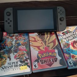 Nintendo Switch And 3 Games