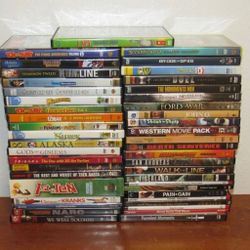 Lot of 45 DVD Used Assorted Collection DVD Movies Comedy Drama Thriller AS IS