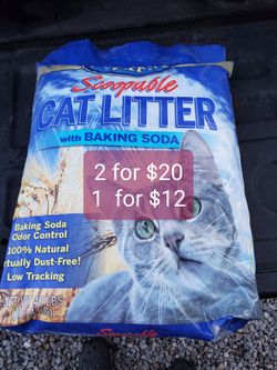 Cat litter 2 bags for $20 total lbs 80