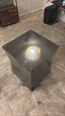 Glass dining table