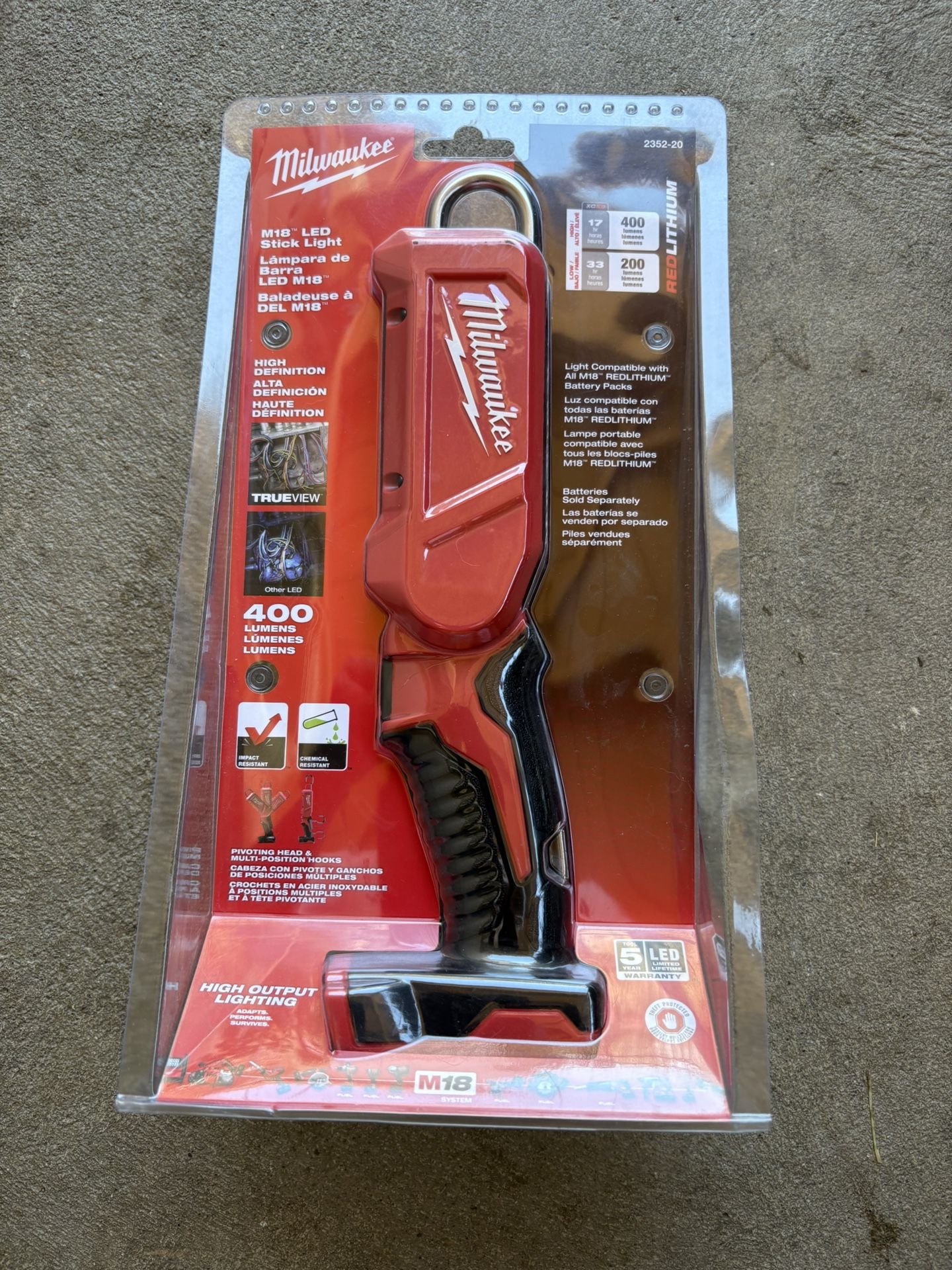 Milwaukee M-18 LED Stick Light Tool Only