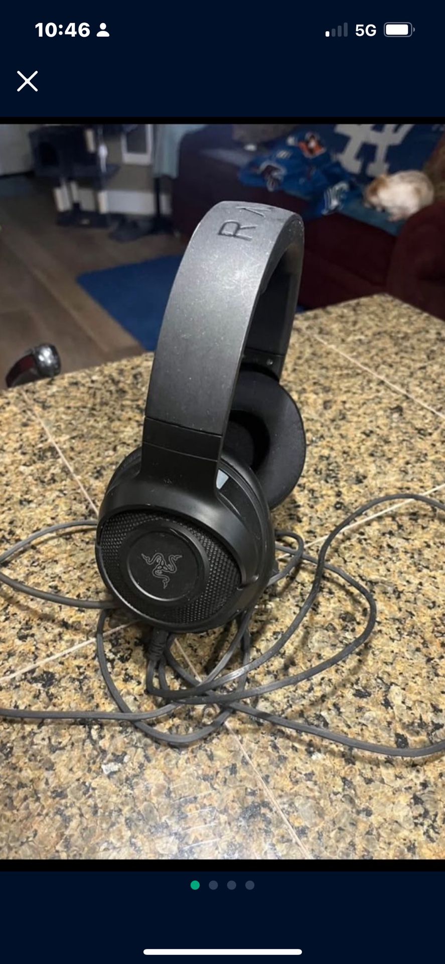 Perfect Condition Black Razor Gaming Headphones Great Deal