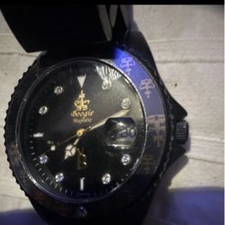 Boogie Majestic Black Watch with Crystal Markers