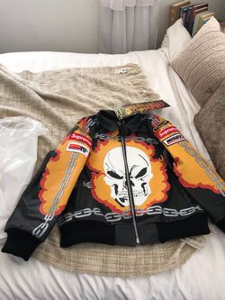 Supreme Ghost Rider Leather Coat