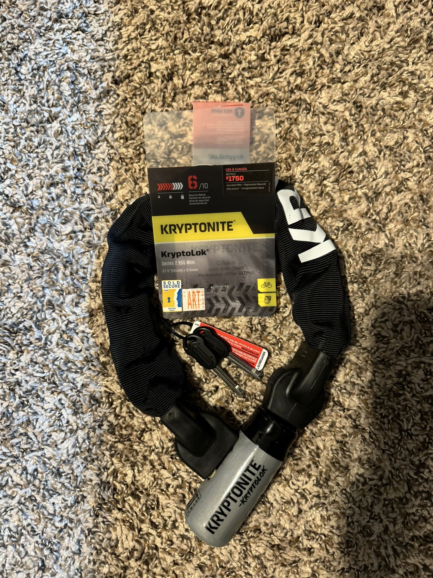 Kryptonite Series 2 955 Mini Lock