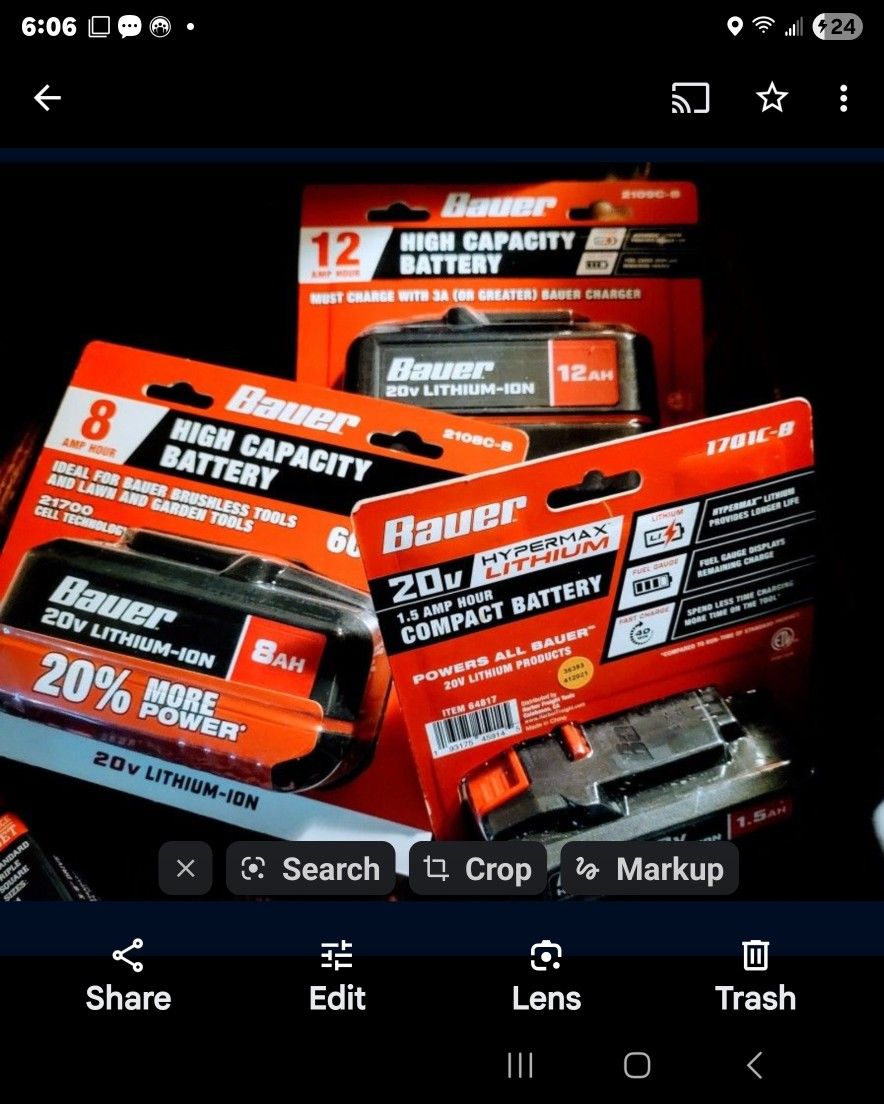Bauer 12.0 Batteries