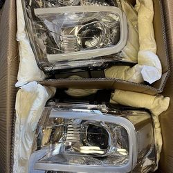 LA Zona Auto Parts 2007 to 2014 Ford Expedition Projector DRL Headlights Luces Micas Calaveras Faros Focos