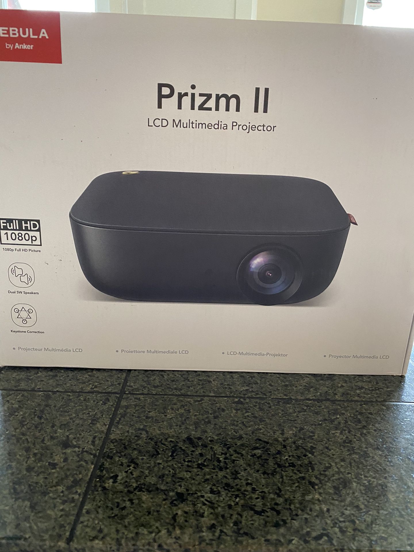 Nebula by Anker Prizm II 200 ANSI Lumen Full HD 1080p LED Multimedia Projector—— Never opened