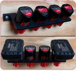 Milwaukee battery holder