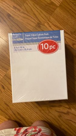 Canvas pack, 10 pcs, 8"x10"