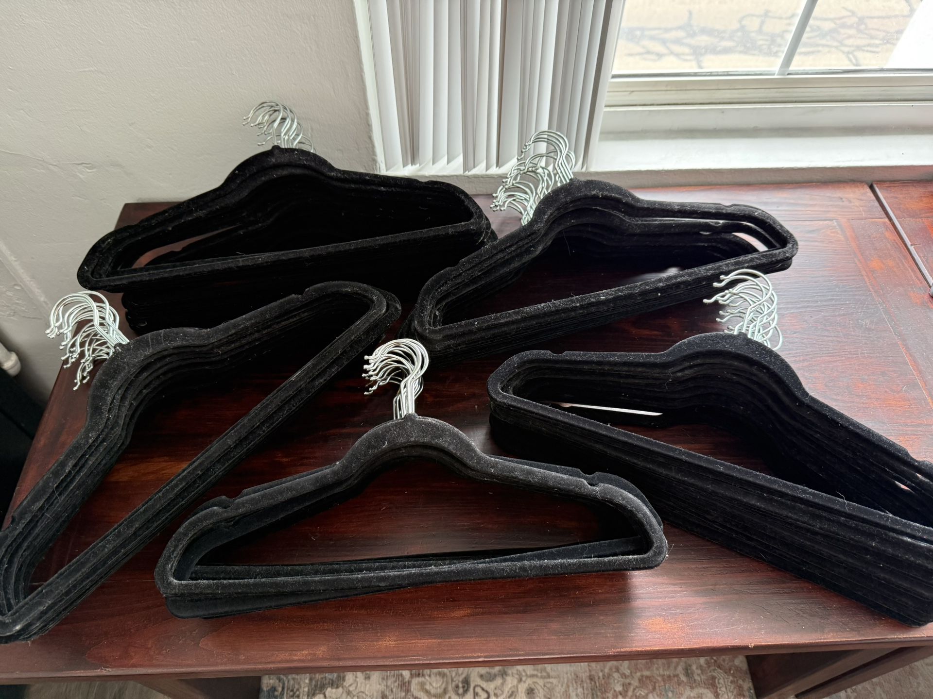 Velvet Hangers 114 Total Flocked Clothes Heavy Duty Premium Non-Slip Hangers
