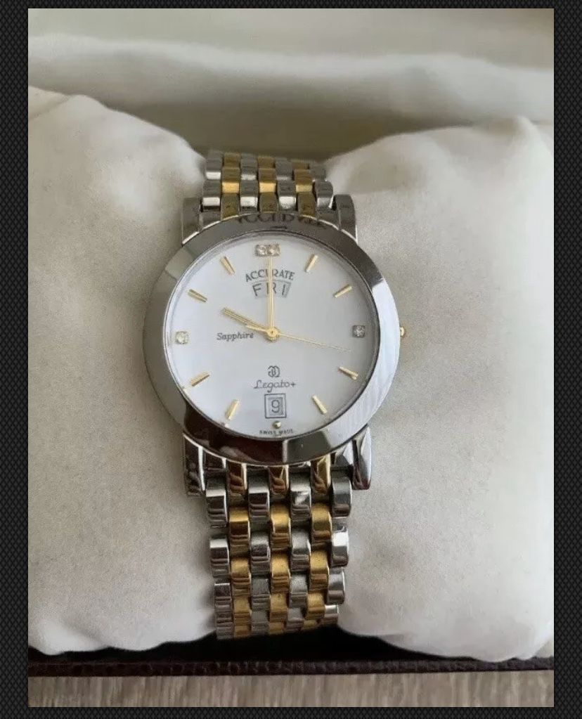 Accurate Watch LEGATO PLUS 22k Gold Plated