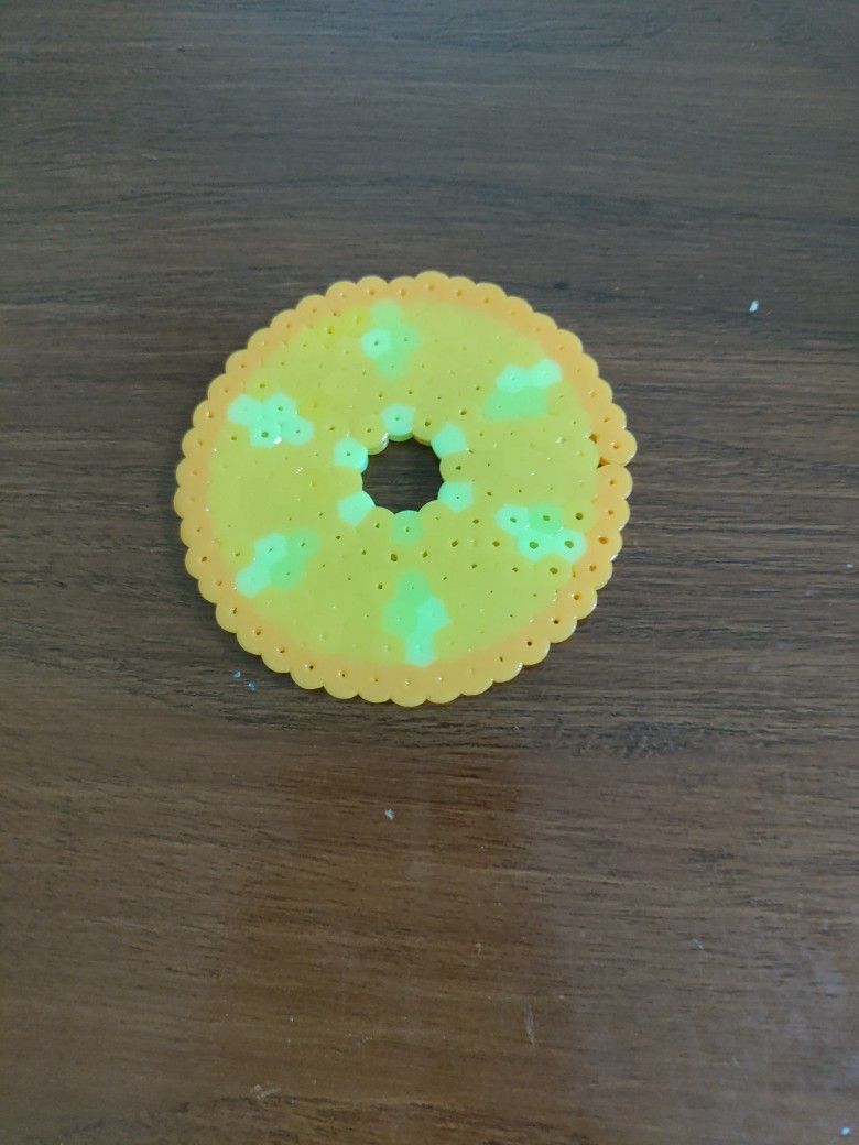 Perler Bead Coaster: Pineapple